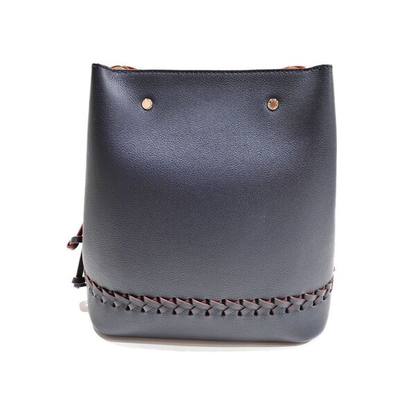 Louis Vuitton LockMe Bucket Navy Red Calf Leather Shoulder Bag - Picture 2 of 7